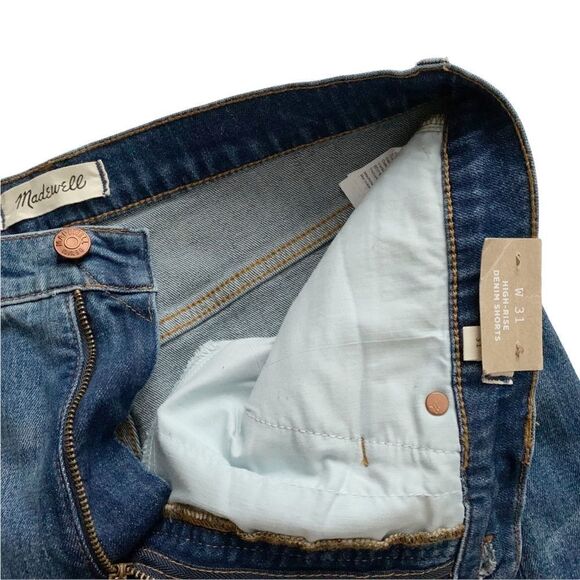 MADEWELL High-rise denim shorts! - Picture 6 of 7